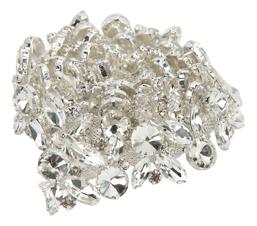 Cinturón De Cadena De Diamantes De Imitación Blanco, Corte