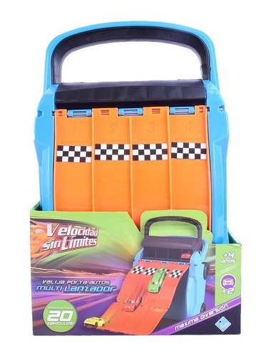 Valija Porta Autos Rampa Multi Lanzador Art 7524 Loonytoys