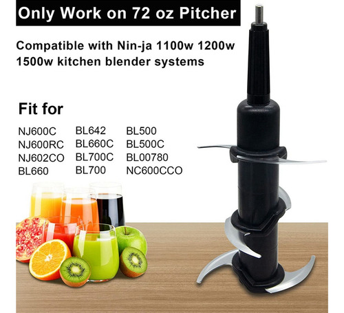 Cuchilla De Repuesto Para Jarra Ninja De 72 Oz, Blender P
