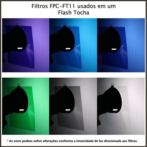Imagem 6 de 9 de Filtro Gelatina Colorida P/ Flash Estúdio E Iluminador Led