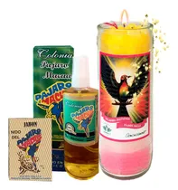 Comprar Veladora Pájaro Macua - Buena Suerte, Amor, Dinero Kit 3 Pza
