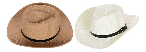 Sombrero Panama Fedora Tejido De Vaquero, Plegable, De Ala G