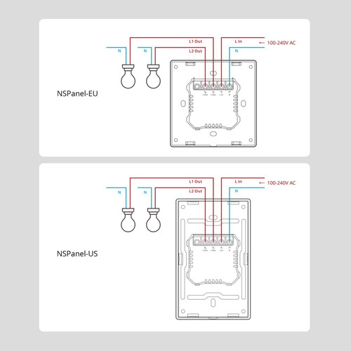 Imagen 6 de 10 de Sonoff Ns Panel Us - Pantalla De Control Hogar Inteligente