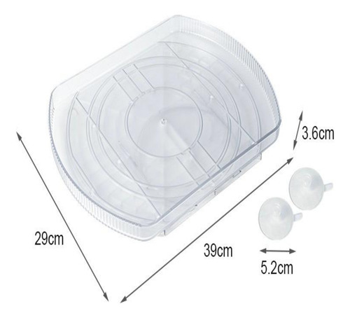 Bandeja Giratoria 360° Para Refrigerador/frigorífico