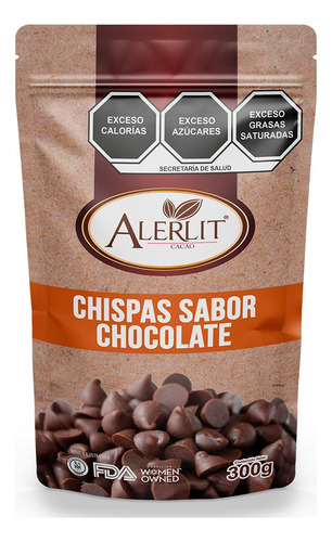 Chispas Sabor Chocolate, 300 G  | Horneables | Alerlit