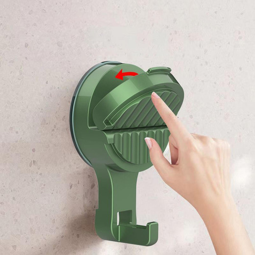 5 Ganchos Con Ventosa Al Vacío, Colgador De Succión, Verde
