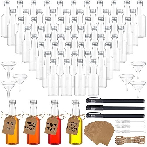 150 Pcs Mini Liquor Bottles Party Favors 1.7 Oz Mini Al...