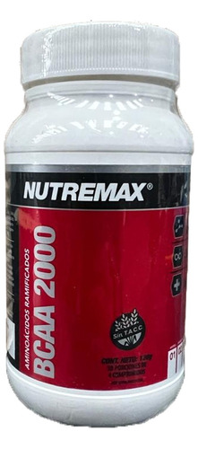 Bcaa 2000 Nutremax Aminoacidos Ramificados 30servs Fatiga