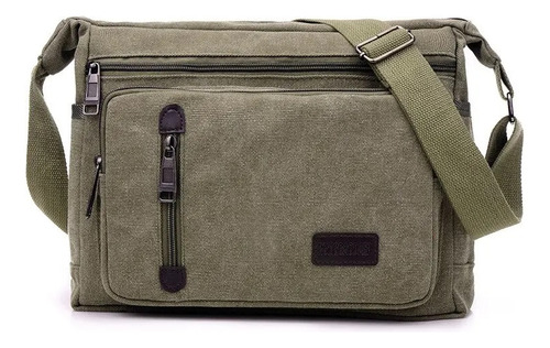 Bolsa De Lona Para Hombre Y Mujer, Casual, Con Capas