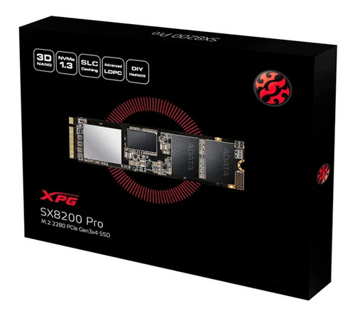 Disco Duro Solido Sx600 Pro 256 Gb Pcie Gen 3x4 Adata