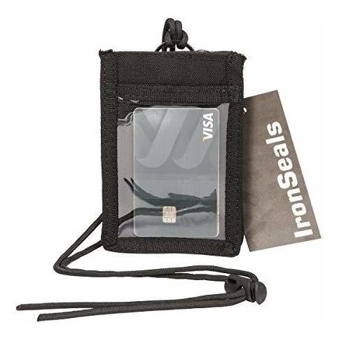 Soporte Ironseals Tactical Id Card Holder Hook & Loop Patch