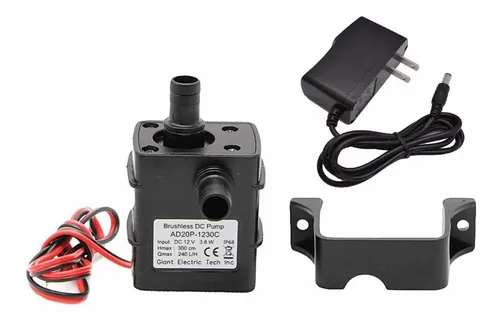 Mini Bomba De Agua Dc 12 V 4.2 W Sumergible + Adaptador 12v