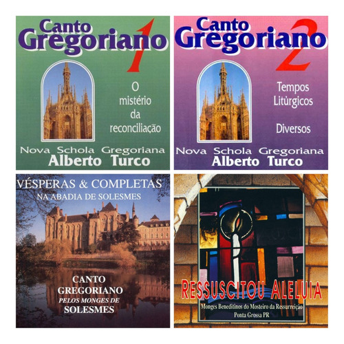 ** Canto Gregoriano | Vários (kit C/ 4 Cds)