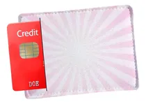 Comprar Porta Cartão De Credito Rosa Efeito Raios De Sol