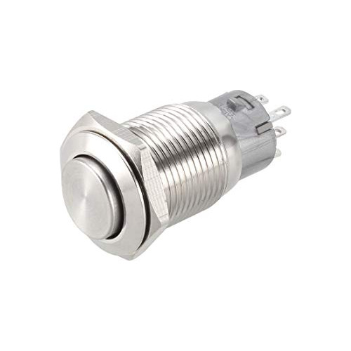 Momentary Metal Push Button Switch High Head 16mm 2nc Ac