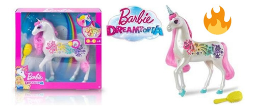 Muñeca Barbie Unicornio Fantástico Brillante 