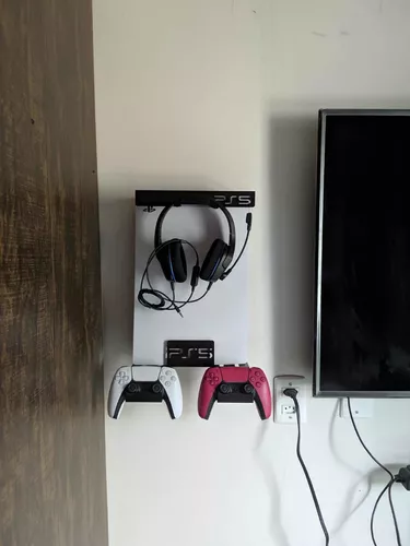 Suporte Horizontal Preto para PlayStation 5 de Mídia Física - Estabilidade  e Organização