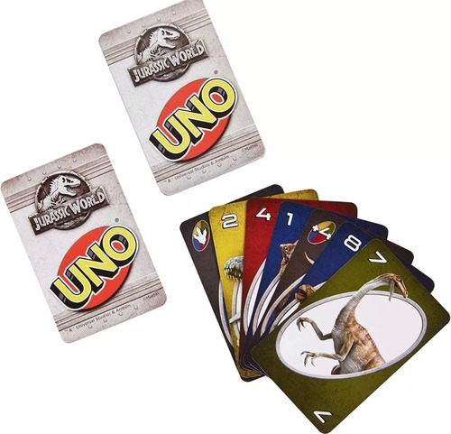 Uno Carta Jurassic World Alternativa Juego Para Niños Y Adul