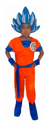 Disfraz De Goku Blue | Traje De Goku Azul | Disfraz Super Sayayin Azul