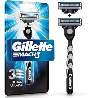 Gillette Mach3, Rastrillo Para Afeitar Reutilizable, 1 Mango