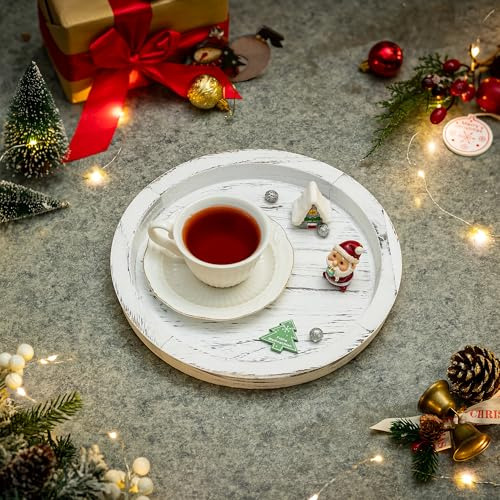 Bandeja Decorativa De Madera Para Velas Y Centros De Mesa
