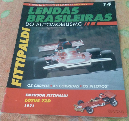 Lendas Brasileiras Do Automobilismo Revista 14 Fittipaldi