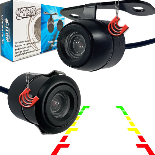 Imagem 1 de 7 de Câmera De Ré Frontal Dianteira Automotiva Ht-cr120 H-tech
