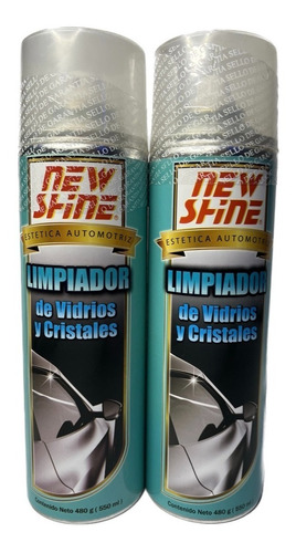 2 Pz. Limpiador Vidrios Y Cristales || New Shine