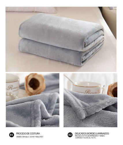 Frazada Micro Flannel Matrimonial Ultra Suave Y Calientita