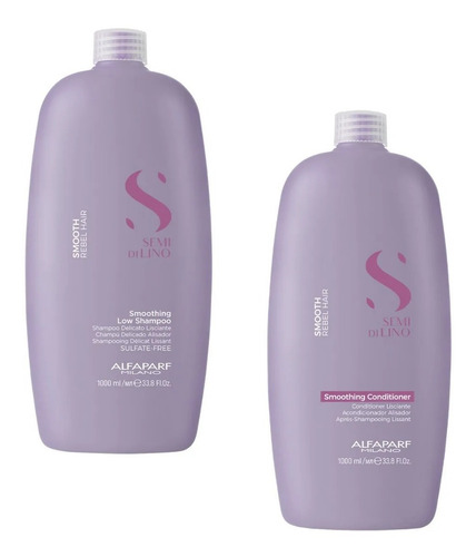 Shampoo E Cond. Alfaparf Sdl Smooth 1 Litro+1 Oleo Brinde