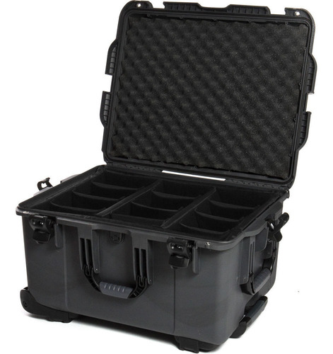 Nanuk 960 Protective Rolling Case With Dividers (graphite)