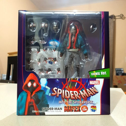 Mafex 236 Spider Man Miles Morales Renewal Ver 2024 Original