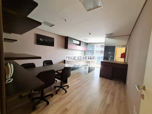 Imagem 3 de 14 de Escritório Mobiliado Para Alugar, 27 M² Por R$ 1.700/mês - Paraíso - Prop Starter Adm. Imóveis - Cj0066