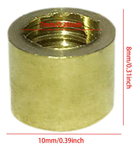 Z Virola De Cobre Para Taco De Billar Tubo De Rosca De 10 Mm