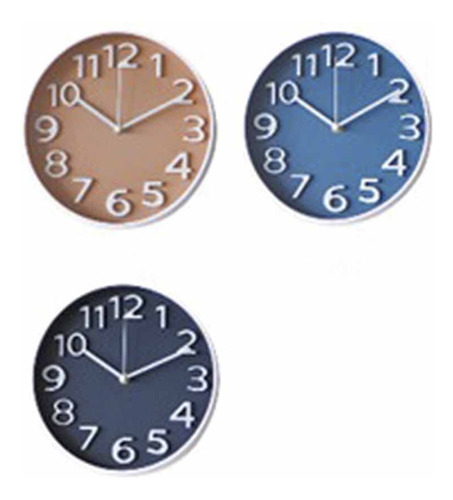 Reloj De Pared En Varios Colores 30 Cm, Prisma