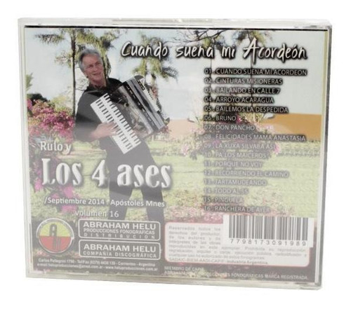 Imagen 2 de 2 de Cd Los 4 Ases Cuando Suena Mi Acordeón