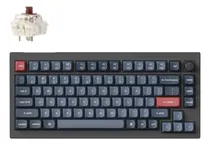 Comprar Teclado Mecanico Keychron V1 Max Qmk (v1md3) 75% , 84 Keys , Full Ensamble , Rgb , Knob , Hotswap , Bluetooth \u002F 2.4ghz \u002F Cableado , Switch Gateron Jupiter Brown , Ingles Us , Color Negro Carbon