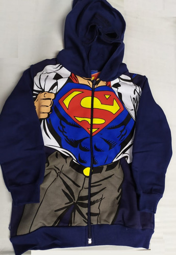 Jaqueta De Moletom Com Capuz Superman Marlan S2075 Tm 4 À 10