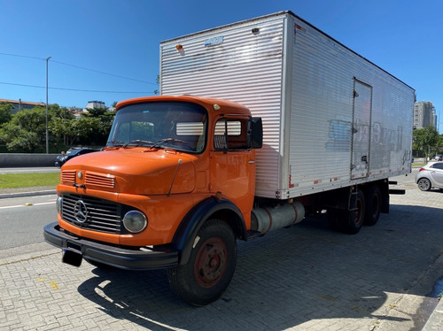 Imagem 3 de 15 de Mb 1113 Truck Baú Turbinado Único Dono Freio A Ar Direção