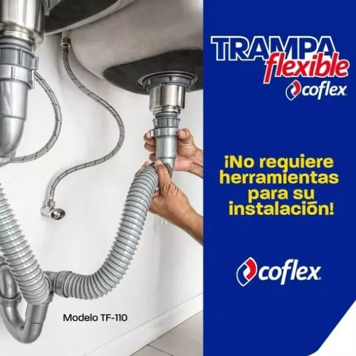 Céspol Flexible Para Fregadero De Dos Tarjas Coflex Tf-110