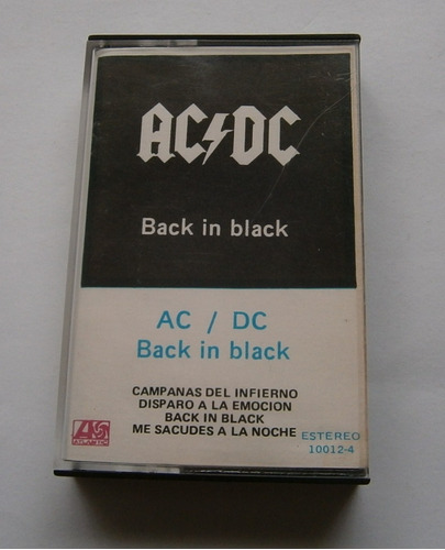 Ac / Dc - Back In Black (cassette Ed. Uruguay)