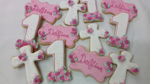 Cookies Comunion Decoradas Artesanales Por Docena. Seña