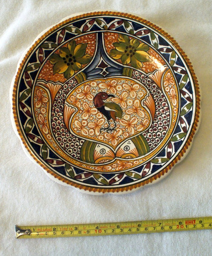 Plato Decorativo Porcelana Recuerdo De Cohimbricel Portugal