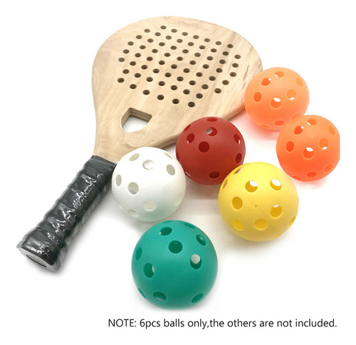 A 6 Bolas De Pickleballs For Uso En Interiores