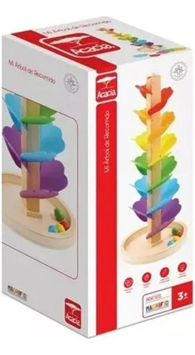 Juguete Laberinto Bolitas De Madera Magnific Didactico Color Color Arcoiris