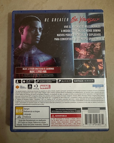 Spiderman Miles Morales (Usado)