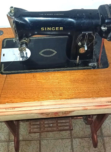 Maquina De Coser Antigua Singer- Impecalbe- Usada Negro (Usado)