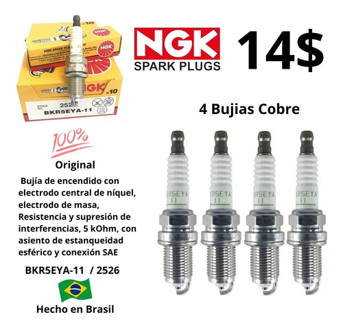 Bujias Ngk Brasil Aveo Astra Epica Getz Accent Logan Symbol