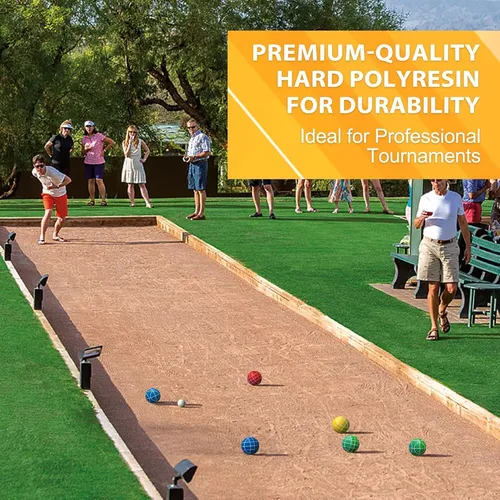 Set De Bocce Ball 107mm Regulación Para Juegos En Jardín