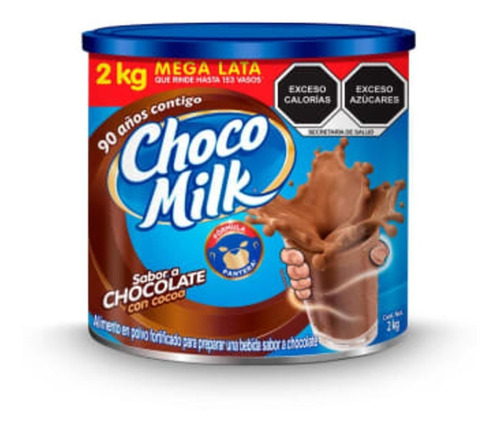 Chocolate En Polvo Chocomilk Lata 2 Kilos